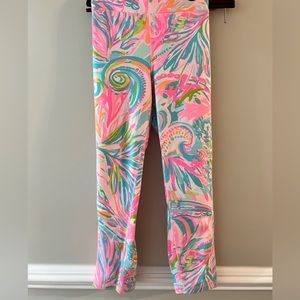 Lilly Pulitizer Luxletic Weekender Mid-rise Midi Leggings XXL.  Carnivale Coral